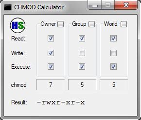 chmod centos|Chmod Calculator.